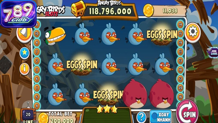 Angry Birds Slot 789Club là một trò chơi slot video hiện đại